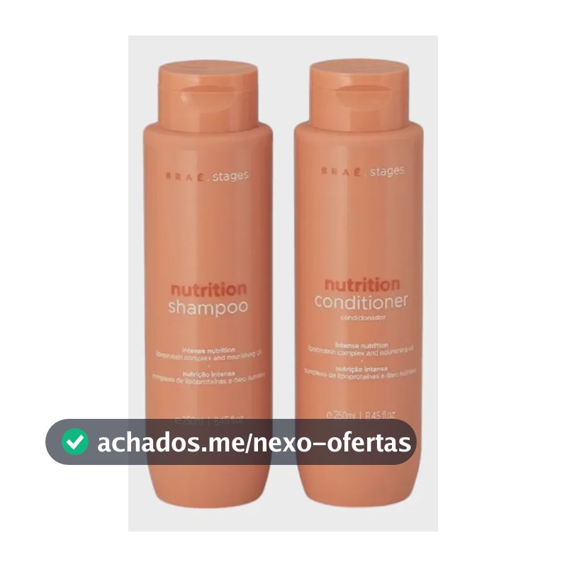 Kit Braé Stages Nutrition Shampoo E Condicionador - 2x250ml