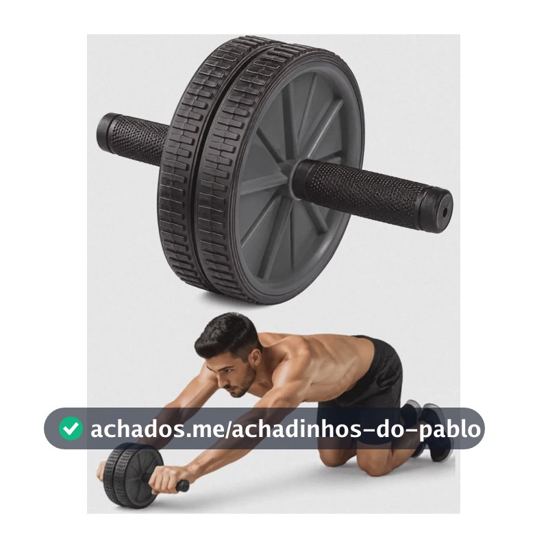Roda Rolinho Abdominal Halken Aparelho Abdominal Academia Treino