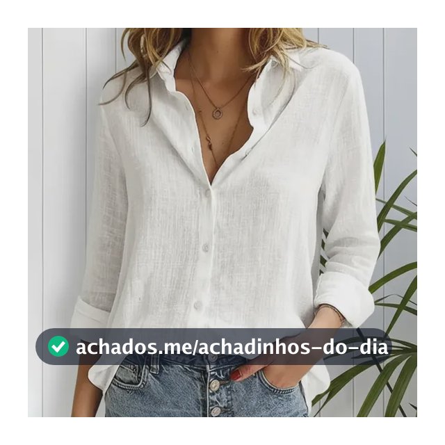 Blusa Feminina Manga Longa Leve Camisa Casual Verão