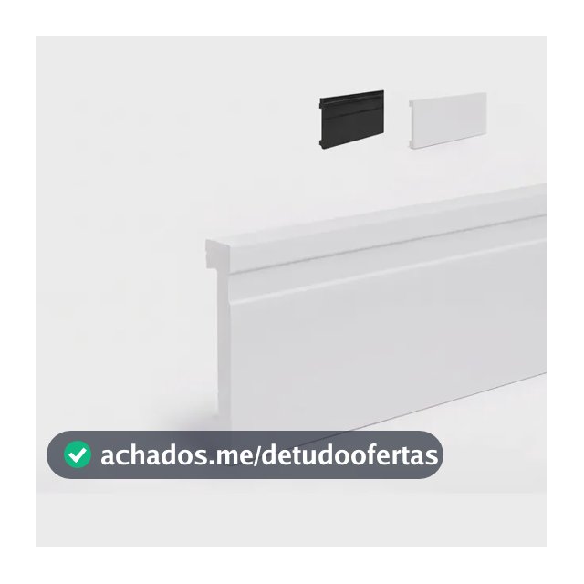 Kit 10 Barras Rodapé De Poliestireno 7 Cm Altura