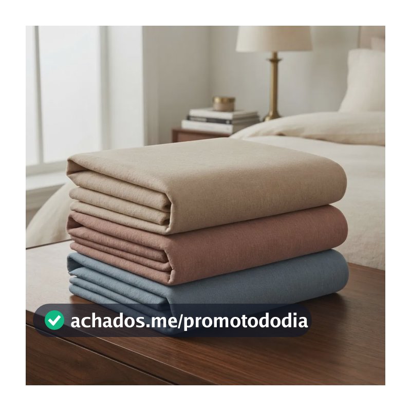 Kit 3 Lençol Casal Queen Sem Elástico Percal 100% Algodão Cores Da Foto