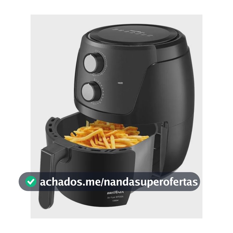 Air Fryer Britânia Bfr36a 4,2l Preta 63801129 Preto 110v