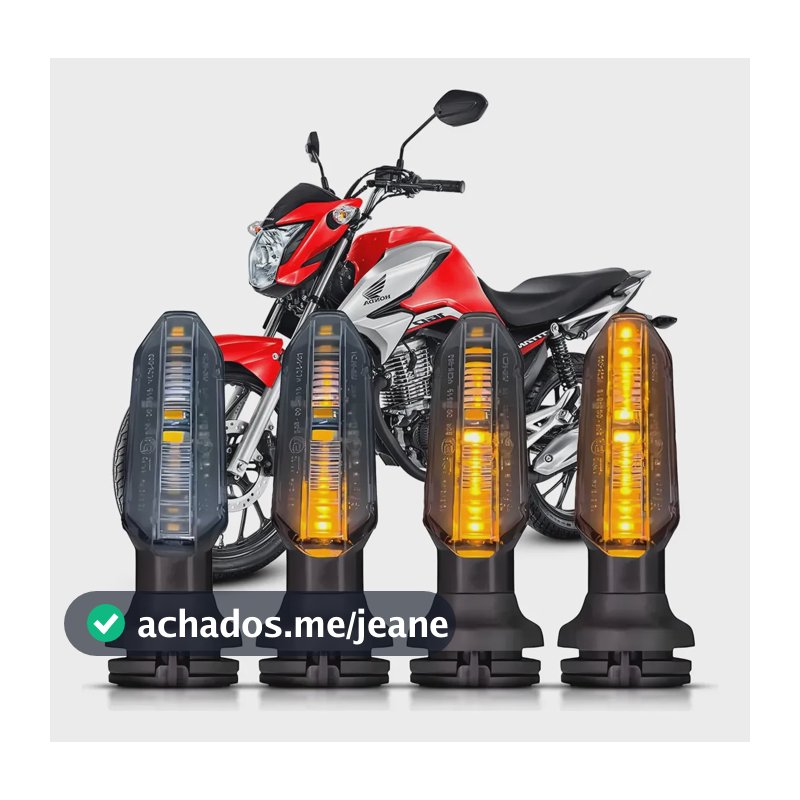 Kit 4 Pisca Led Seta Sequencial Cb250 Twister Titan 160