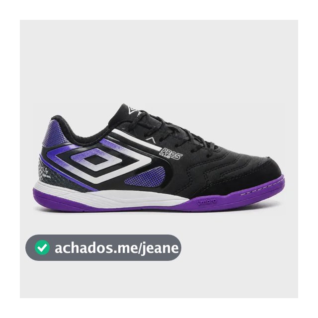 Umbro Pro 5 Bump Futsal Quadra Billy Couro Original Preto 41 Br