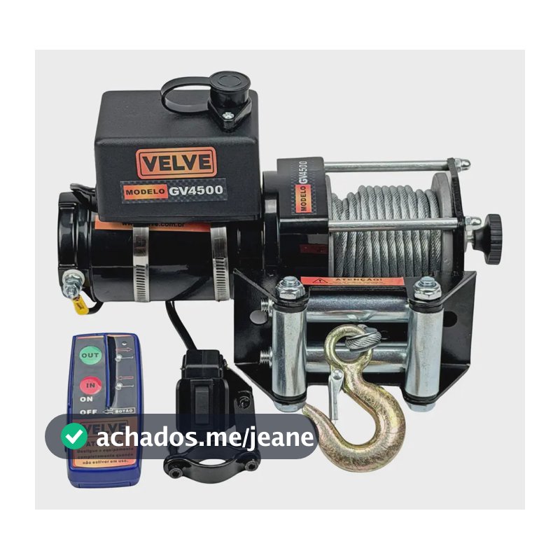 Guincho Elétrico 4500lbs 2041kg Velve Gv4500
