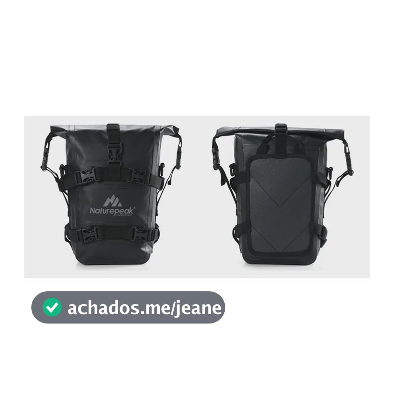 Alforge Duplo Bolsa De Quadro Dianteiro Moto 8+8 L Estanque Preto