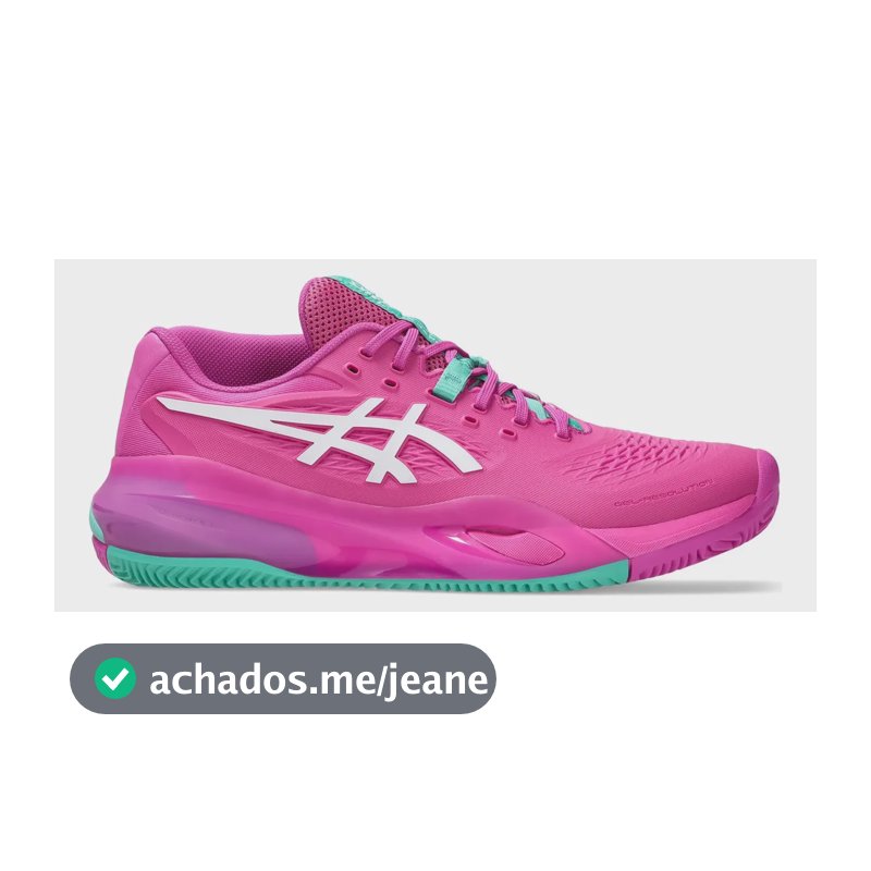 Tênis Asics Gel Resolution X Clay(saibro) Pink(sakura)- 2026 Pink/verde Liso 43 Br