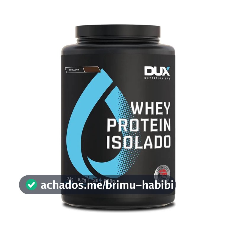 Dux Nutrition Whey Protein Isolado Pote 900g - Dux Nutrition Sabor Neutro