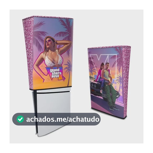 Capa Para Ps5 Slim Digital Anti Poeira Vertical - Vários
