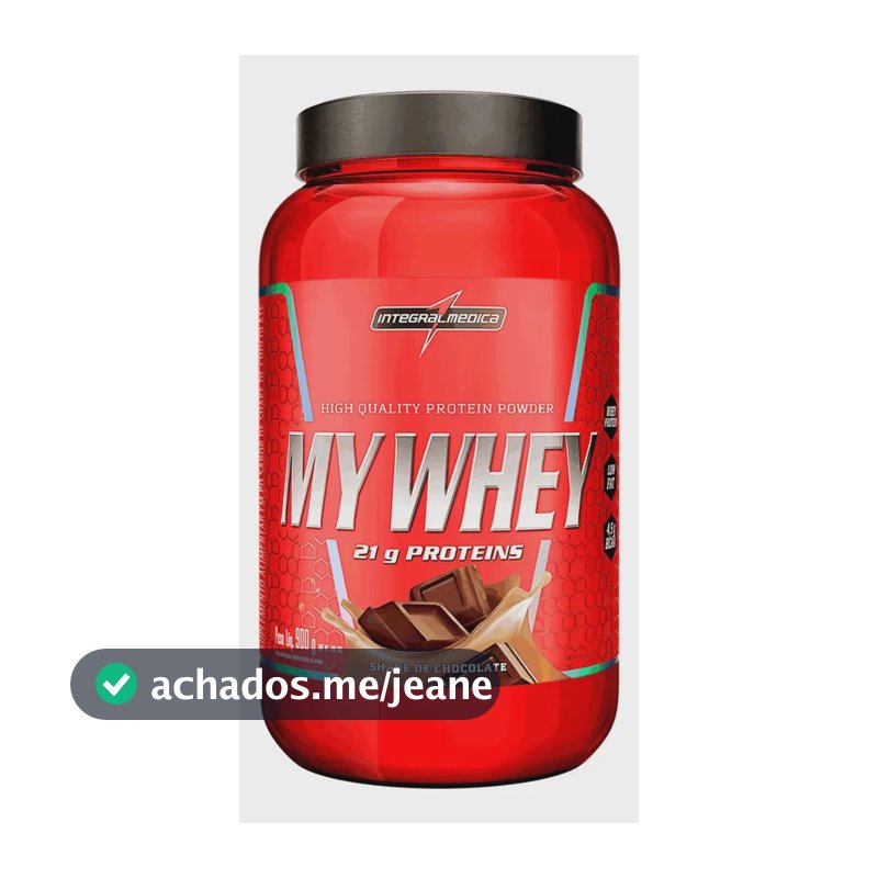 My Whey Shake De Chocolate Pote 900g Integralmédica Chocolate