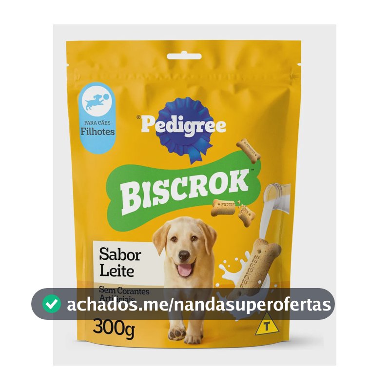 Biscoito Pedigree Biscrok Para Cães Filhotes 300g