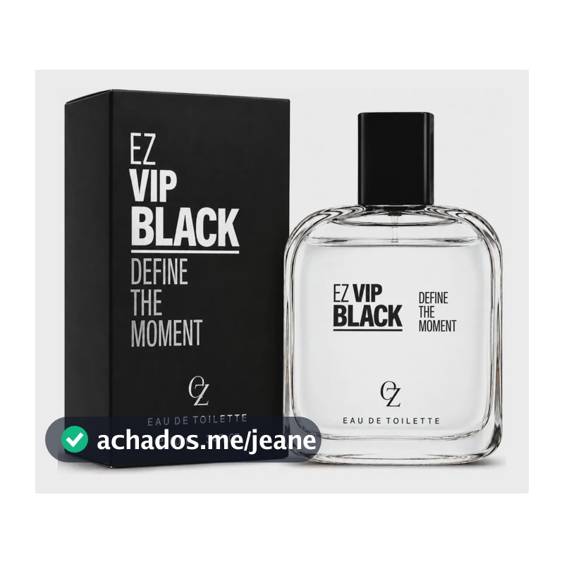 Perfume Masculino Ez Vip Black 100ml Eau De Toilette