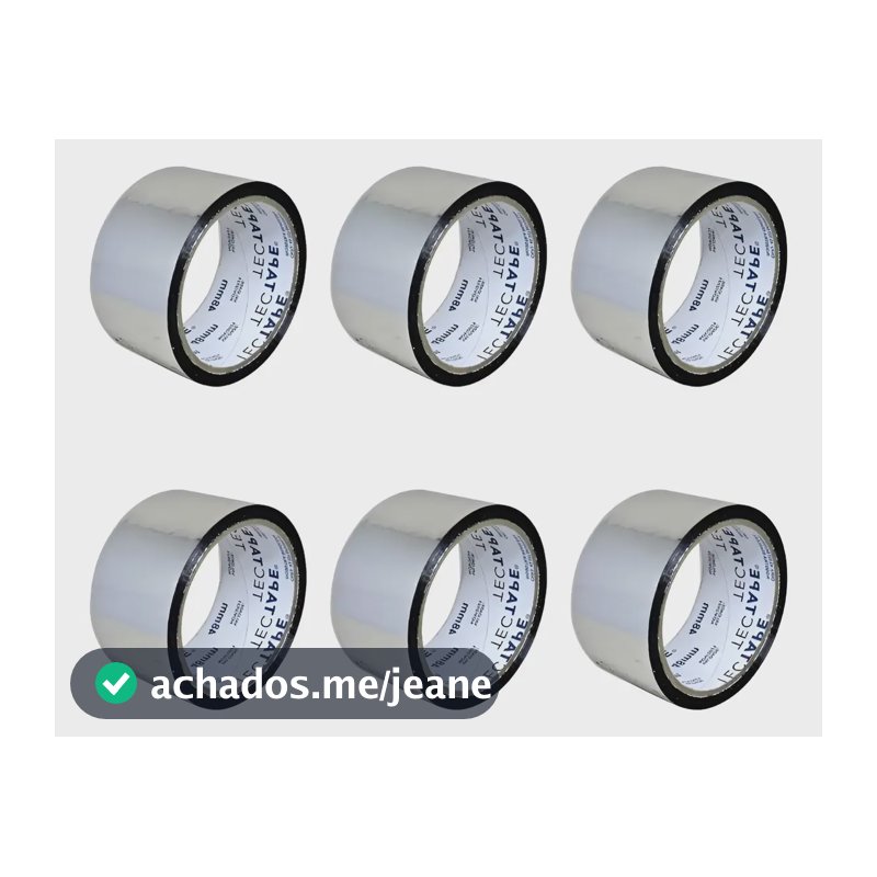 Kit 6 Fitas Aluminizada Instalação Dutos Ar Condicionado