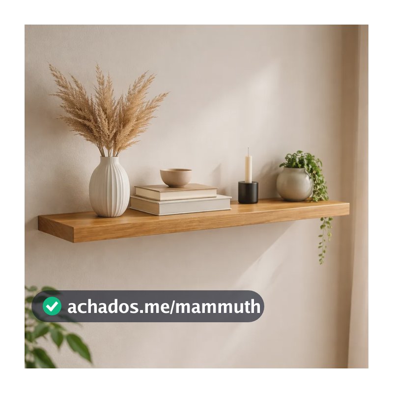 Prateleira 120x20 Mdf 25mm Com Suporte Invisível Freijó