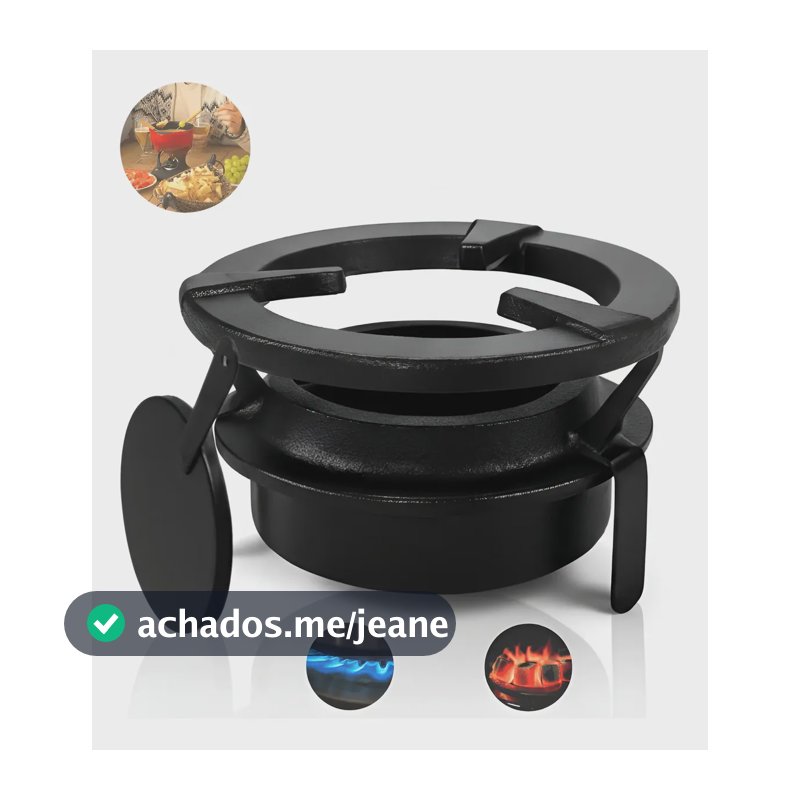 Fogareiro Espiriteira Fogão Portátil Álcool Pesca Camping