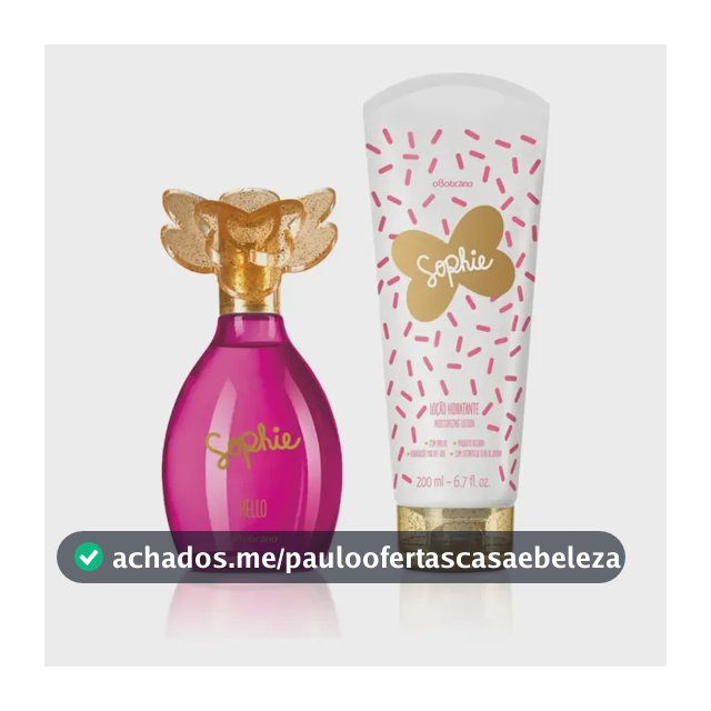 O Boticário Sophie Hello: Colônia + Loção Corporal