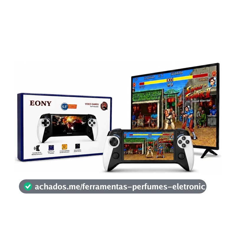 Fone Videogame Console De Mao Retro X9 Portatil Jogos Branco