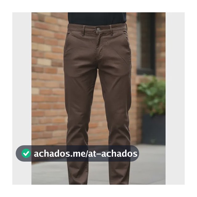 Calça Sarja Masculina Slim Bolso Embutido Com Elastano