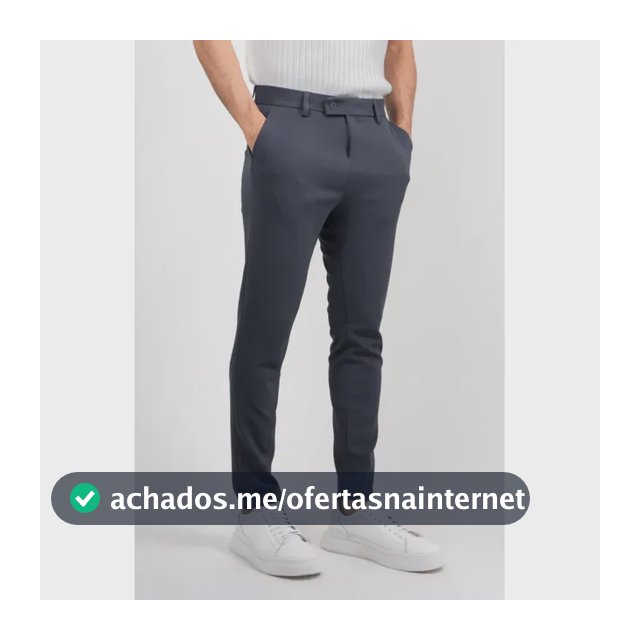 Calça Social Alfaiataria Masculina Malha Elastano Stretch