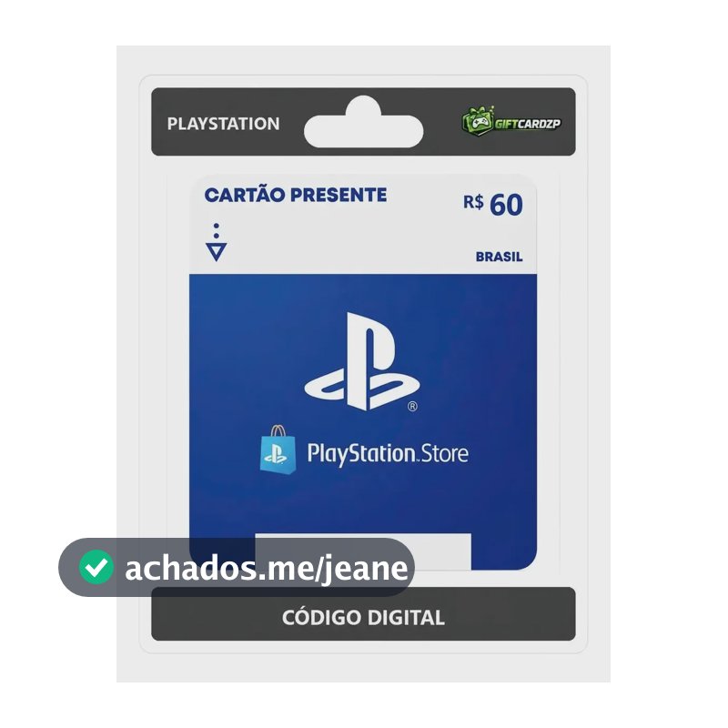 Gift Card Psn Playstation R$: 60,00