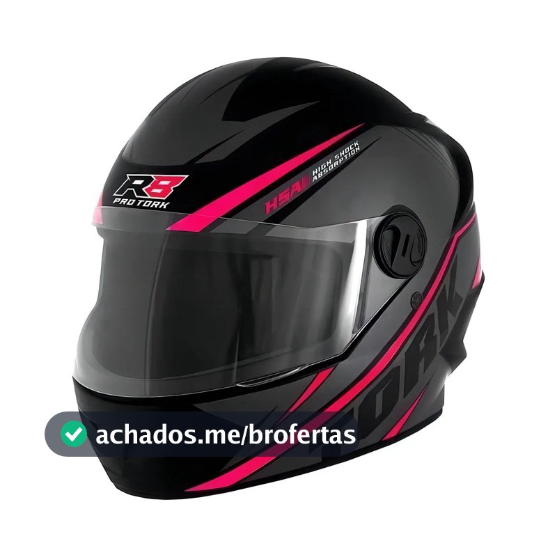 Capacete Moto Fechado Masculino E Feminino Pro Tork R8 Fosco Cor Rosa Tamanho do capacete 60