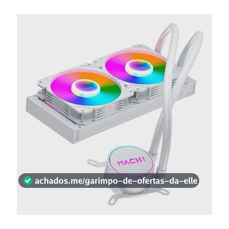 Water Cooler Mach1 Logic Gk240w Rgb 240mm Branco