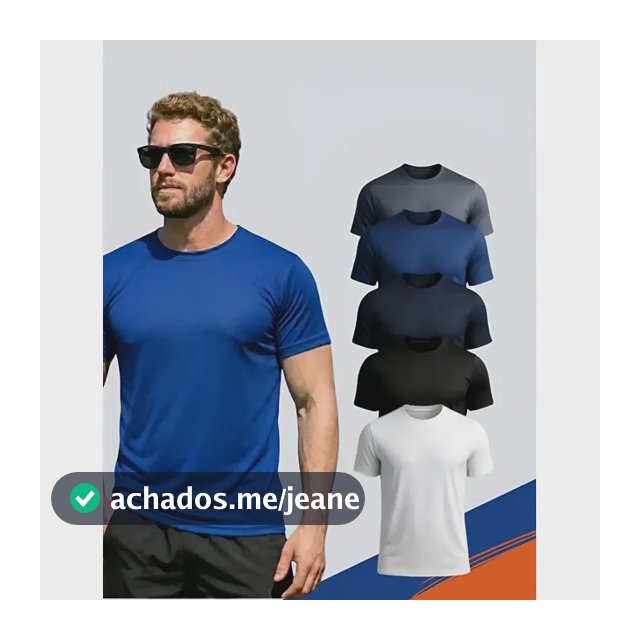 5 Camisetas Básicas Masculina Dry Fit De Alta Qualidade