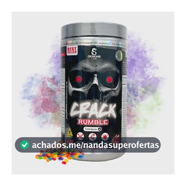 Pré Treino Crack 300g - Demons Lab Sabor Yellow Madness Yellow Madness