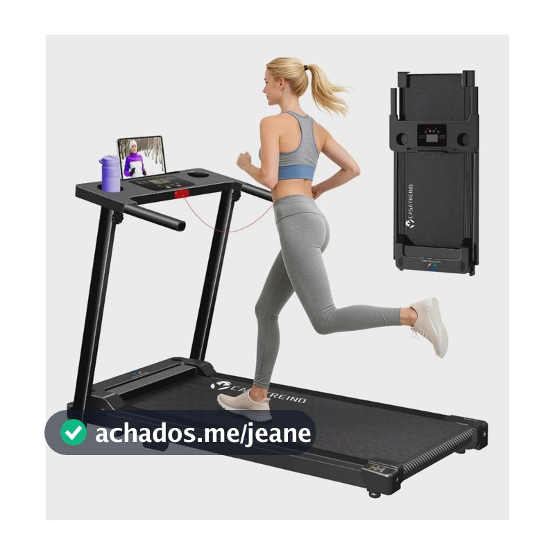 Esteira Elétrica Ergométrica Dobrável 127v/220v Bivolt 1.5hp, Capacidade De Carga 110kg, 12 Tipos Correr, Função De Paragem De Emergência