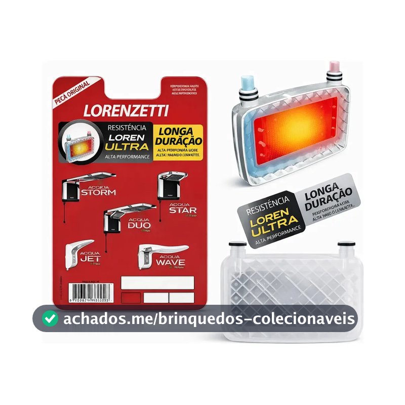 Resistência Lorenzetti p/ ducha chuveiro Acqua Duo/Storm/Star/Wave 127V 5500W Código 3065