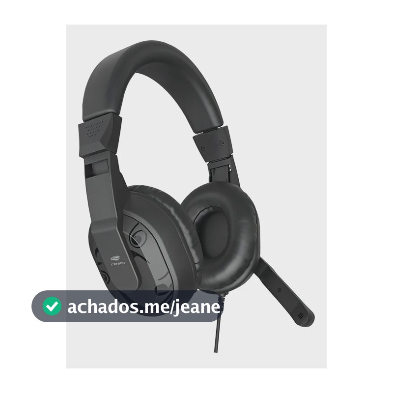 Fone Com Microfone Usb Ph-300bk C3tech