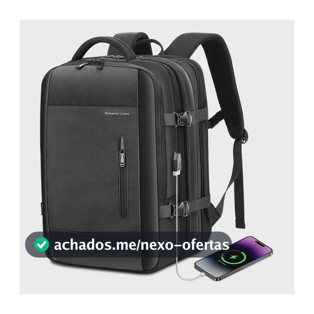 Mochila Viagem Executiva Grande Notebook Masculina Feminina