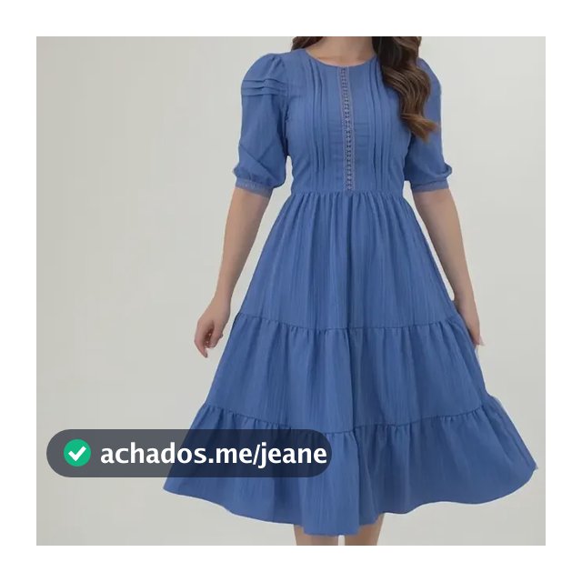Vestido Mídi Godê Soltinho Social Modelado Moda Evangélica