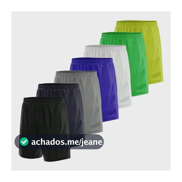 Kit 5 Bermudas Masculina Tipo Jogador Esporte Praia Treino Kit 5 Calção Masculino Sortido Gg