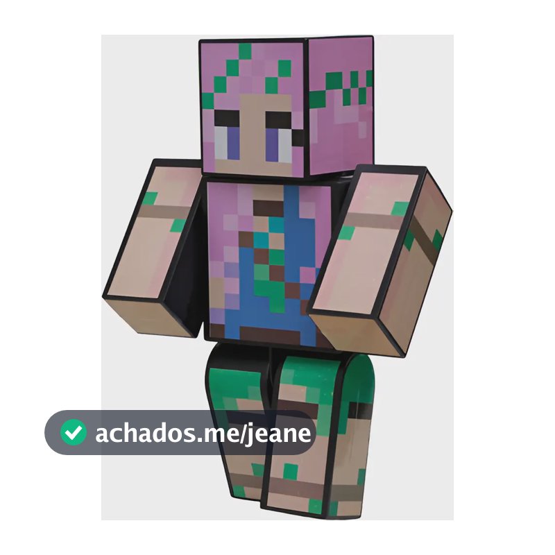 Boneco Minecraft Cupcake Streamer 25 Cm - Algazarra