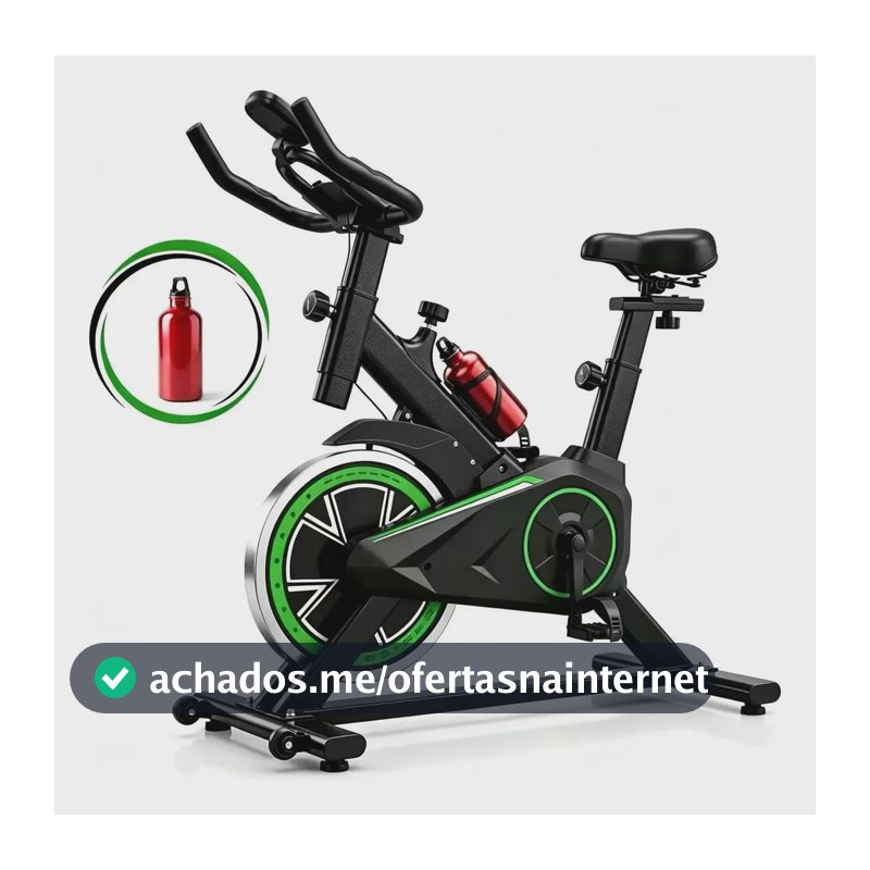 Bicicleta Ergométrica Mb-q7 Capacidade Máxima 120 Kg Verde 127/220v