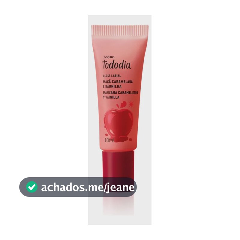 Gloss Labial Natura Tododia Maçã Caramelada E Baunilha 10 Ml