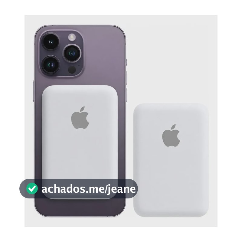 Power Bank Magsafe 10000mah Carregador Portatil Magnetico Branco