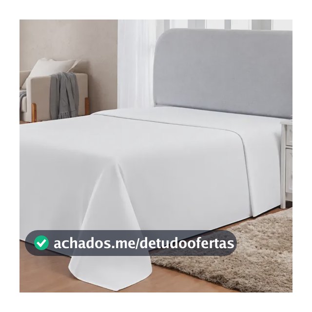 Lençol Plano Casal Avulso Sem Elastico Micro Percal 400 Fios