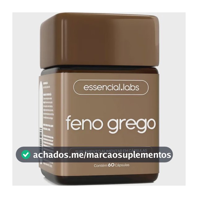 FENO GREGO 450mg - Fórmula Avançada com Máxima Concentração e Pureza - 60 Cápsulas