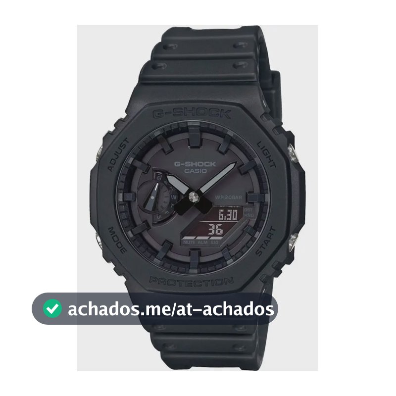 Relógio Casio G-Shock Masculino Carbon GA-2100-1A1DR Preto