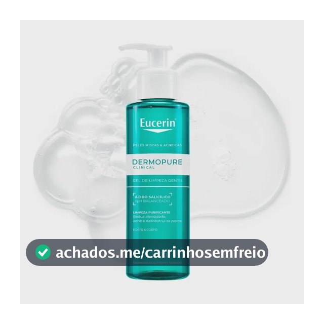 Eucerin Dermopure Clinical Gel De Limpeza Gentil 200ml Mista Dia/noite