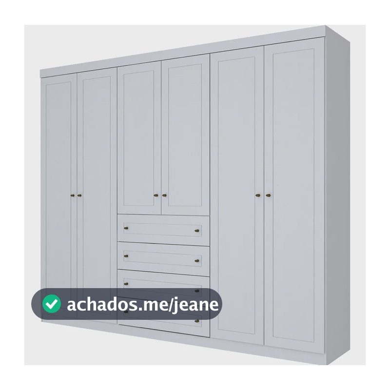 Guarda Roupa Nova York 6 Portas 4 Gavetas Espresso