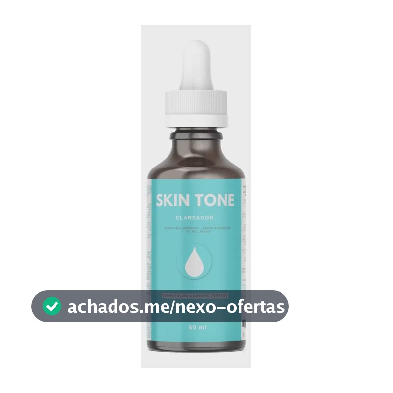 Sérum Clareador Skin Tone 60ml com Ácido Hialurônico e Glicólico para Rosto