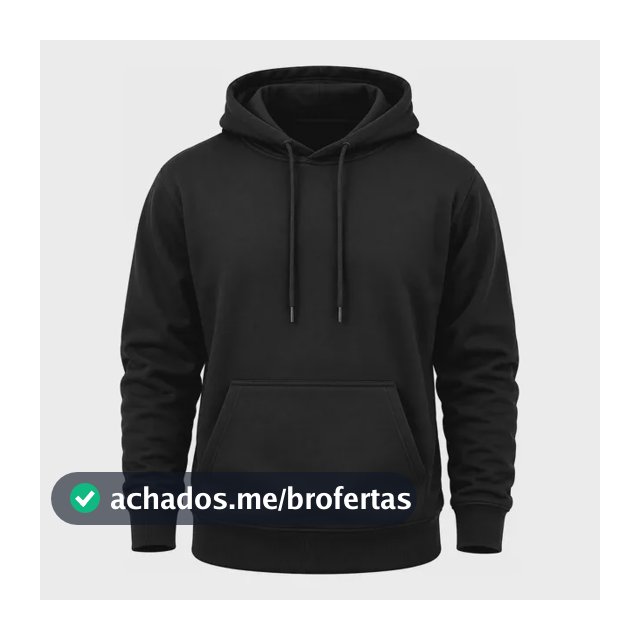 Moletom Canguru Com Capuz Masculino Flanelado Liso