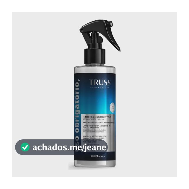 Truss Deluxe Prime Uso Obrigatório Reconstrutor Capilar 260ml