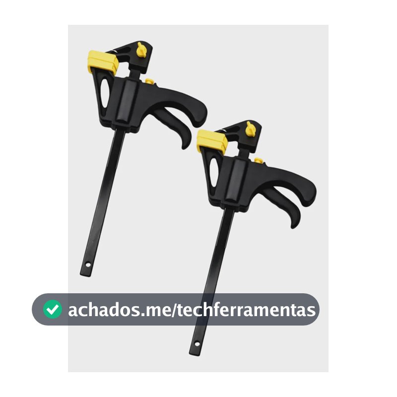 2 Grampo Sargento 6'' De Aperto Rápido Profissional