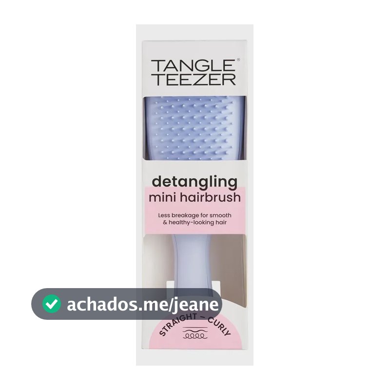 Escova De Cabelo Tangle Teezer Wet Detangler Mini - Verde Água e Lilás