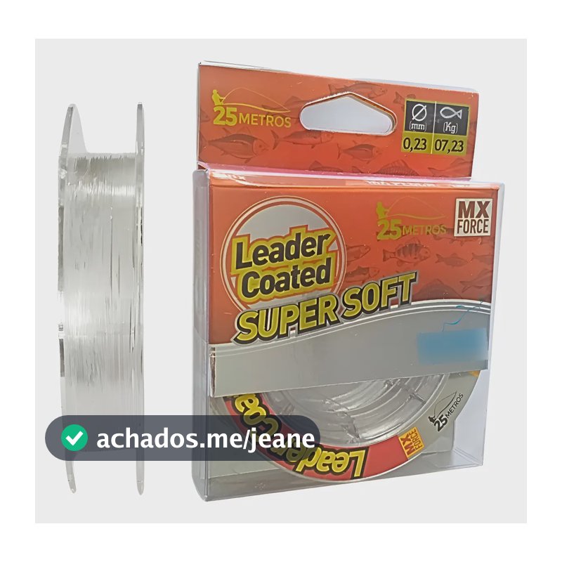 Linha Pesca Fluorocarbono 023mm Mista Transparente Leader 023mm Transparente