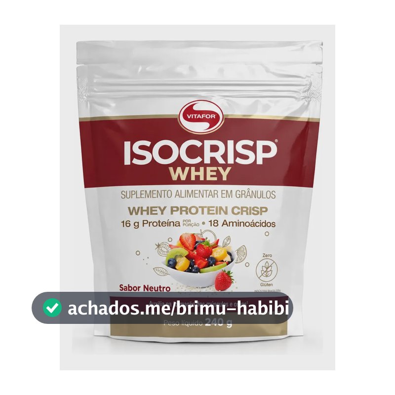 Isocrisp Whey Pouch 240g Vitafor